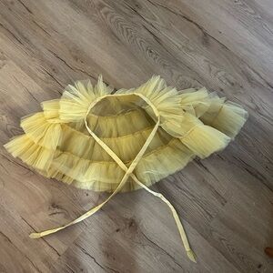 Toddler Yellow/Gold Tulle Cape - size 2-3 years - NWOT